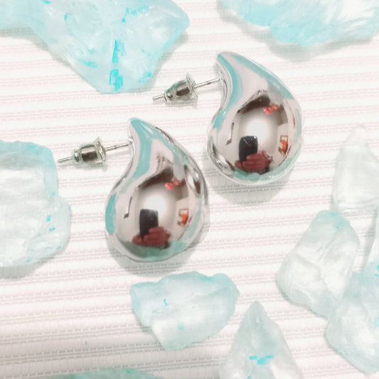 Aretes Gota Plata Chicos