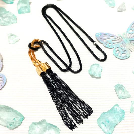 Collar flappers color negro